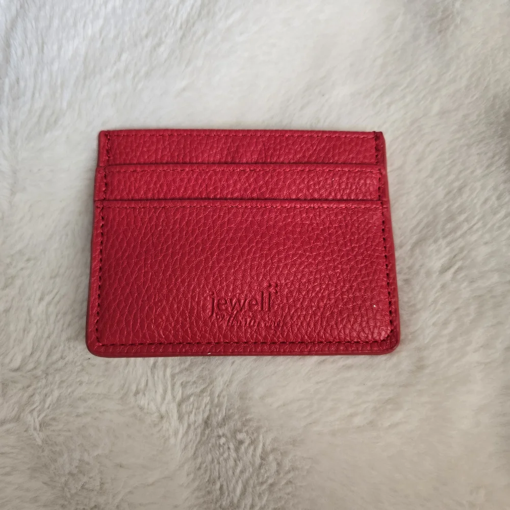 Red Card Holder Wallet - Picture 3 of 5